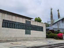 The 26 martyrs monument ( short walk from the tram stop at the JR Nagasaki station). There is a museum here. It is illuminated at night