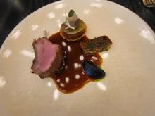 Lamb cutlet, smoked aubergine, shami kebab, mint