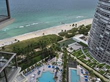 View of the hotel pool