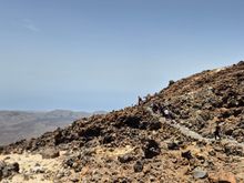 We picked the easiest hike but it was still 50 metres elevation. 