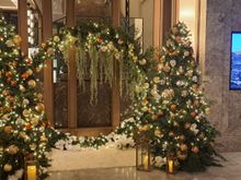 part of the christmas decorations on ground floor
