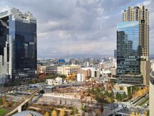 View from roof garden