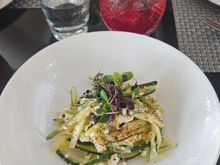 Courgette, feta, Aleppo Starter - Not the best