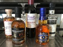 Alcoholic set up part of minibar