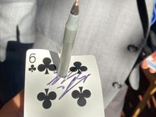 He was amazing I kept this as a souvenir 