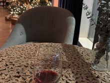 Kimptons have a social hour from 5-6pm.  Included red/white wine, hot chocolate, and ice cream. 
