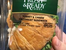 Turkey sandwich at SFO tonight. They probably have this all the time but handy tonight 