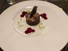 Delicious chocolate and caramel cheesecake!