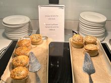 Heard someone in the lounge saying the pies were exceptional