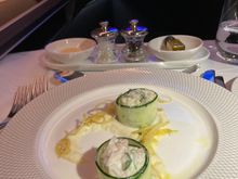 Scallop and prawn roulade