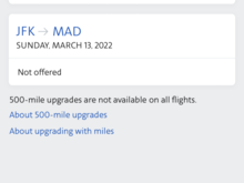 This is what it says when i do basic economy. If i change to main it shows up for the same flights. 
