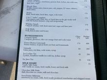 Drinks menu 1 