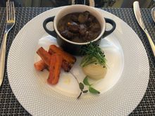 Venison Bourguignon- was marked up as beef on the menu but was told it was venison upon ordering. A bit disappointing to be honest- didn’t have the depth of flavour I’d expect from venison and not enough mash for the dish. I wouldn’t order again. 