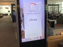 I did rather like the sign advertising the code for the online menu in T5 GF. Someone has a sense of humour.
