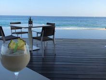 From Mako looking over the main hotel pool. Mako was great for a late lunch the day we arrive. We had shrimp and sea-bass ceviche(yum!!!) & steak quesadillas(were meh). 