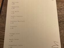 Menu front