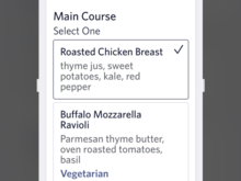 This is my menu for PS
JFK-FCO
Apparently 2 of the choices from delta one menu
