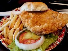 Deep fried pork tenderloin from Nicks in Des Moine , Iowa