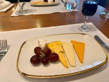 Cathay First, gluten free cheese serving.