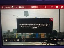 IFE mention of the snack bar