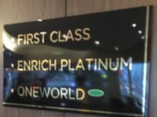 Sign behind reception desk
