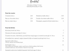 The breakfast menu : if you booked a breakfast rate you can chose unlimited from the special dishes  ... if diamond chose 1 only