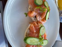 lol and bagels - my wife thought the lox was delicious and the bagel was ok.