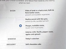 Dinner Menu