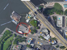 Does anyone know what this area is like with the bridge behind? busy?