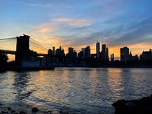 Sunset from Dumbo in Brooklyn 2016-2017,ish