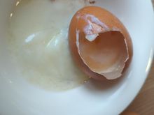 Breakfast at Kuang's Café - "medium" boiled aggs