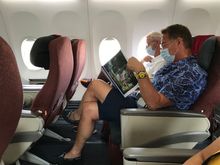 Albert Verline+1 reading Amandiri excursion/activities guide
