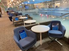 Interior seating, with a view into the terminal
