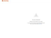 Cleartrip blocked in EU