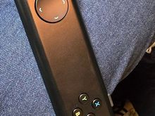 The PE remote control, basic but functional - designed for clicking through and games