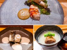 Cod, Soup, Swapped the steak course for lobster 