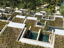 Peek into guestroom's private pools