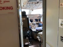 Flight deck preparing for departure