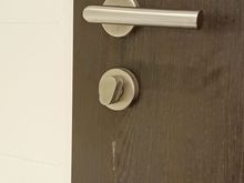 a stain on the door (there were more on the other side)