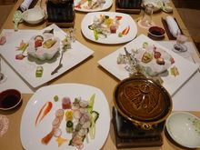 The post Onsen Do dinner the 8 of us had  :)