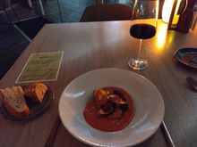 Mouthwatering (vegan) menu/ dishes in restaurant Fire