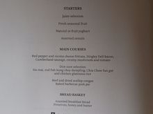 Breakfast Menu