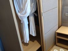 Fluffy bathrobes and slippers.