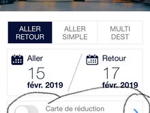Date and route need to be selected first