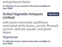 Lunch menu