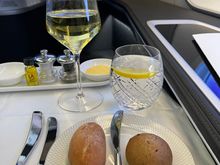 Bread and wine served.... 