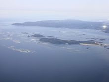 Herm and Guernsey from above