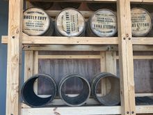 toasted and charred barrels