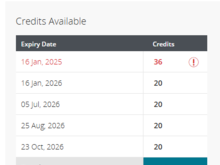 I am expected the 36 expiring in Jan to be rolled over. 