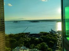 View of the Statue of Liberty from the MTA offices in lower Manhattan 
